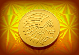 Čokoládová mince indián s čelenkou 999-007-001