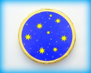 Čokoládová mince s potiskem sváteční motiv hvězdné nebe 999-102-008
